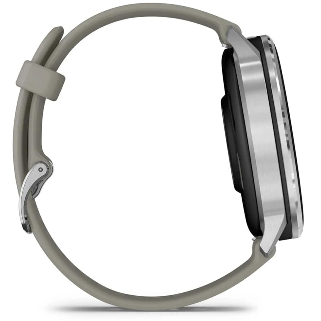 Смарт-часы Garmin Venu 4 45mm Silver Bezel With Silicone Band, Silver Gray — фото 4