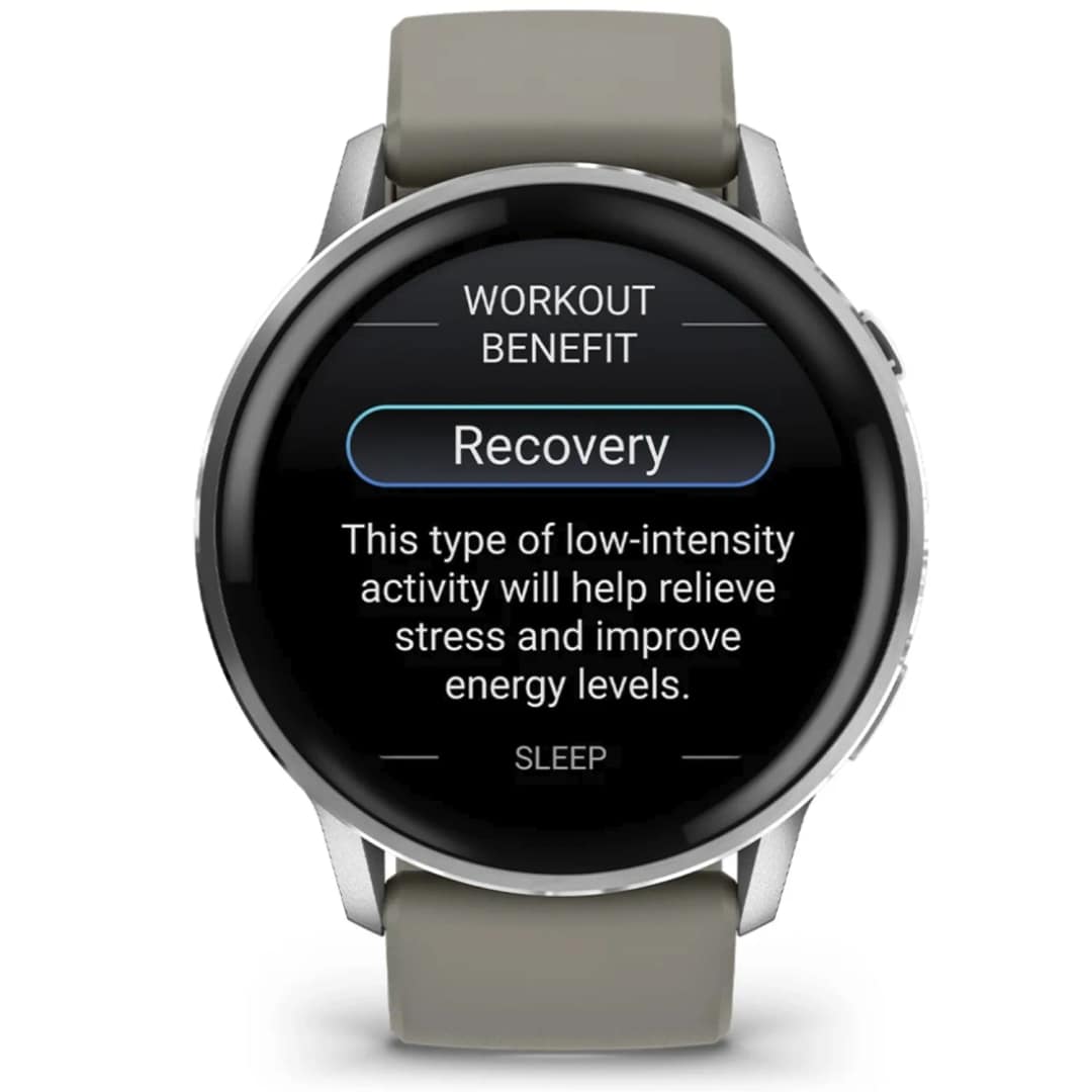 Смарт-часы Garmin Venu 4 45mm Silver Bezel With Silicone Band, Silver Gray — фото 6