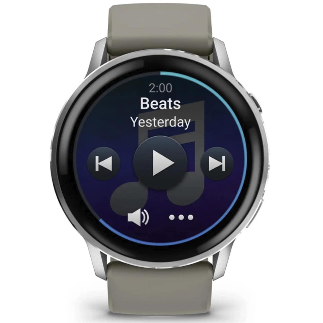Смарт-часы Garmin Venu 4 45mm Silver Bezel With Silicone Band, Silver Gray — фото 7