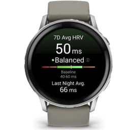 Смарт-часы Garmin Venu 4 45mm Silver Bezel With Silicone Band, Silver Gray — фото 8