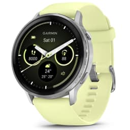 Смарт-часы Garmin Venu 4 45mm Silver Bezel With Silicone Band, Citron — фото 1
