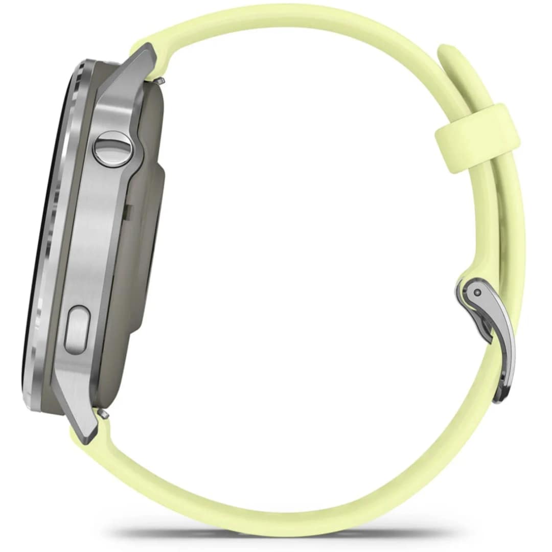 Смарт-часы Garmin Venu 4 45mm Silver Bezel With Silicone Band, Citron — фото 2