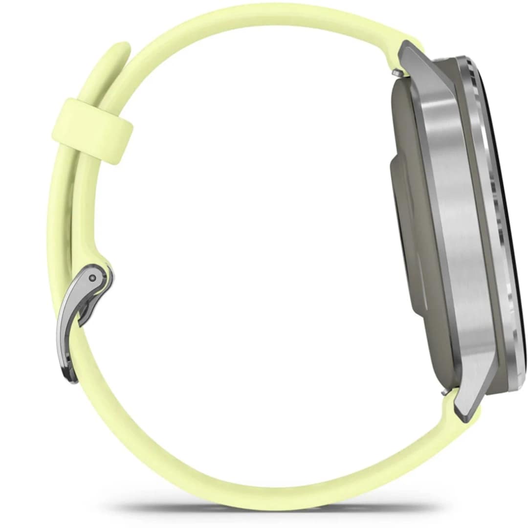 Смарт-часы Garmin Venu 4 45mm Silver Bezel With Silicone Band, Citron — фото 4