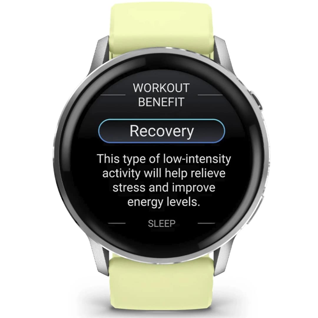 Смарт-часы Garmin Venu 4 45mm Silver Bezel With Silicone Band, Citron — фото 6