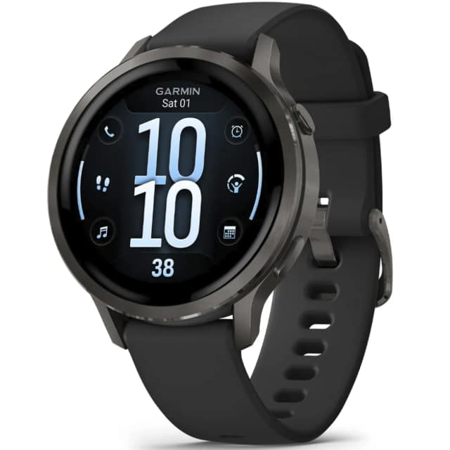 Смарт-часы Garmin Venu 4 41mm Slate Bezel With Silicone Band, Black