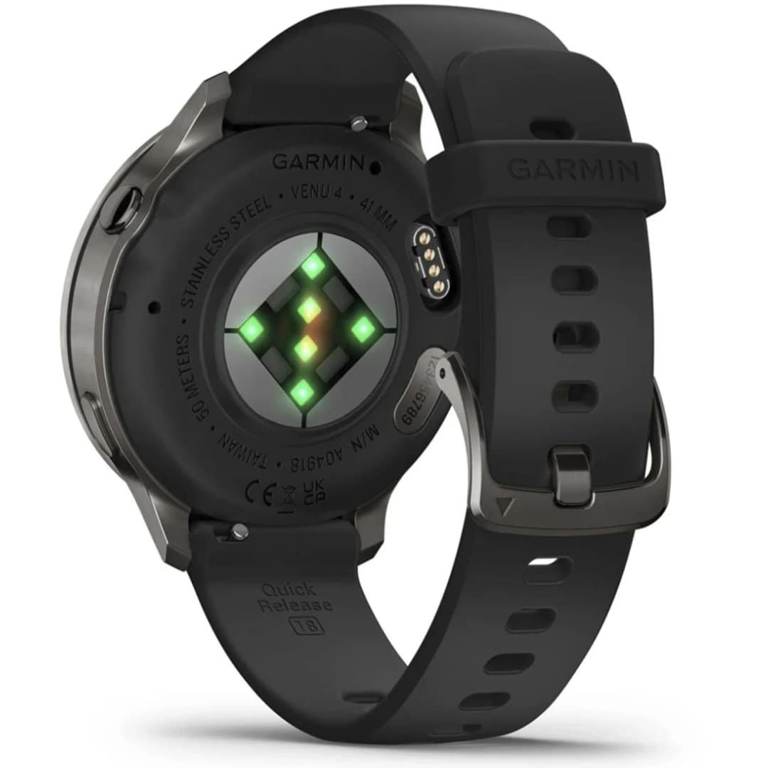 Смарт-часы Garmin Venu 4 41mm Slate Bezel With Silicone Band, Black — фото 3