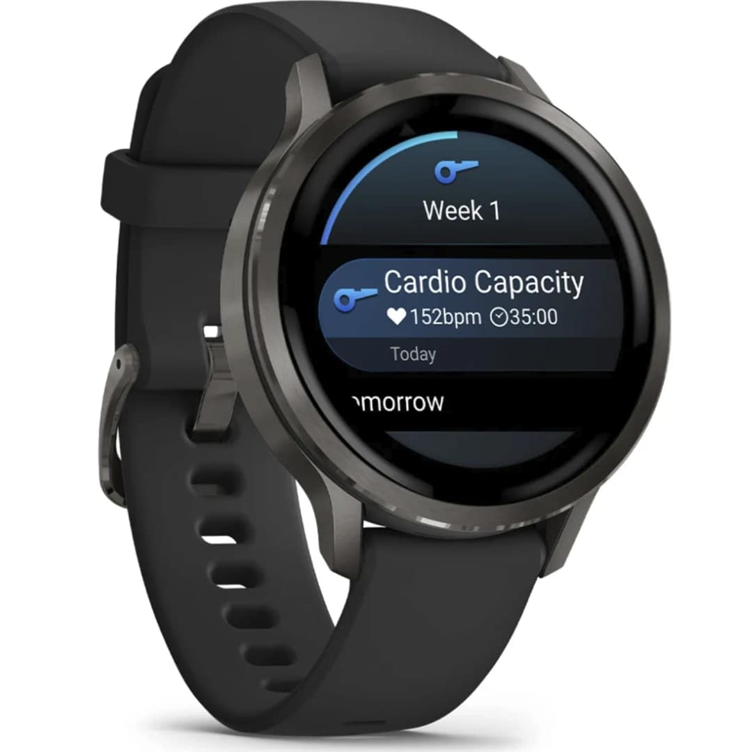 Смарт-часы Garmin Venu 4 41mm Slate Bezel With Silicone Band, Black — фото 4