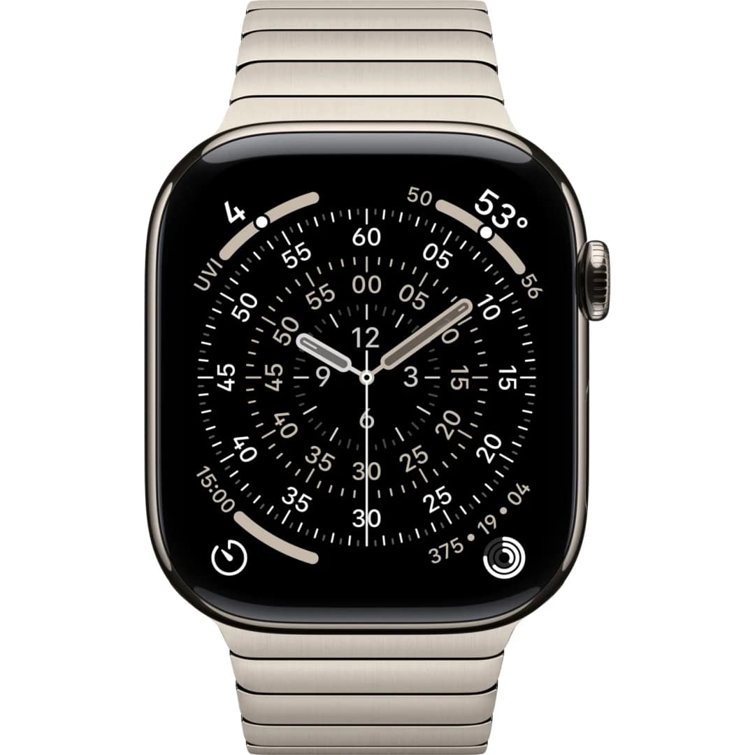Смарт-часы Apple Watch Series 11 46mm Titanium Case with Link Bracelet, Natural — фото 3