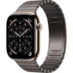 Смарт-часы Apple Watch Series 11 46mm Titanium Case with Slate Link Bracelet, Gold — фото 1