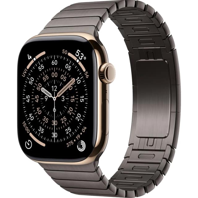 Смарт-часы Apple Watch Series 11 46mm Titanium Case with Slate Link Bracelet, Gold