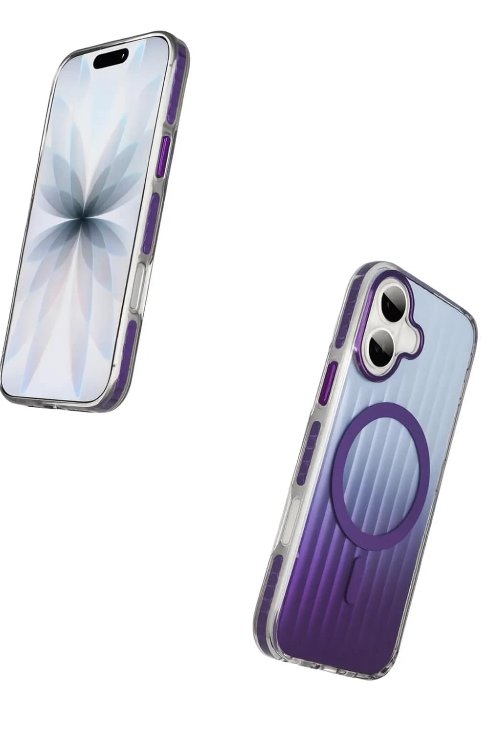 Чехол Gurdini Ocean Case Transparent для iPhone 17, Purple — фото 2