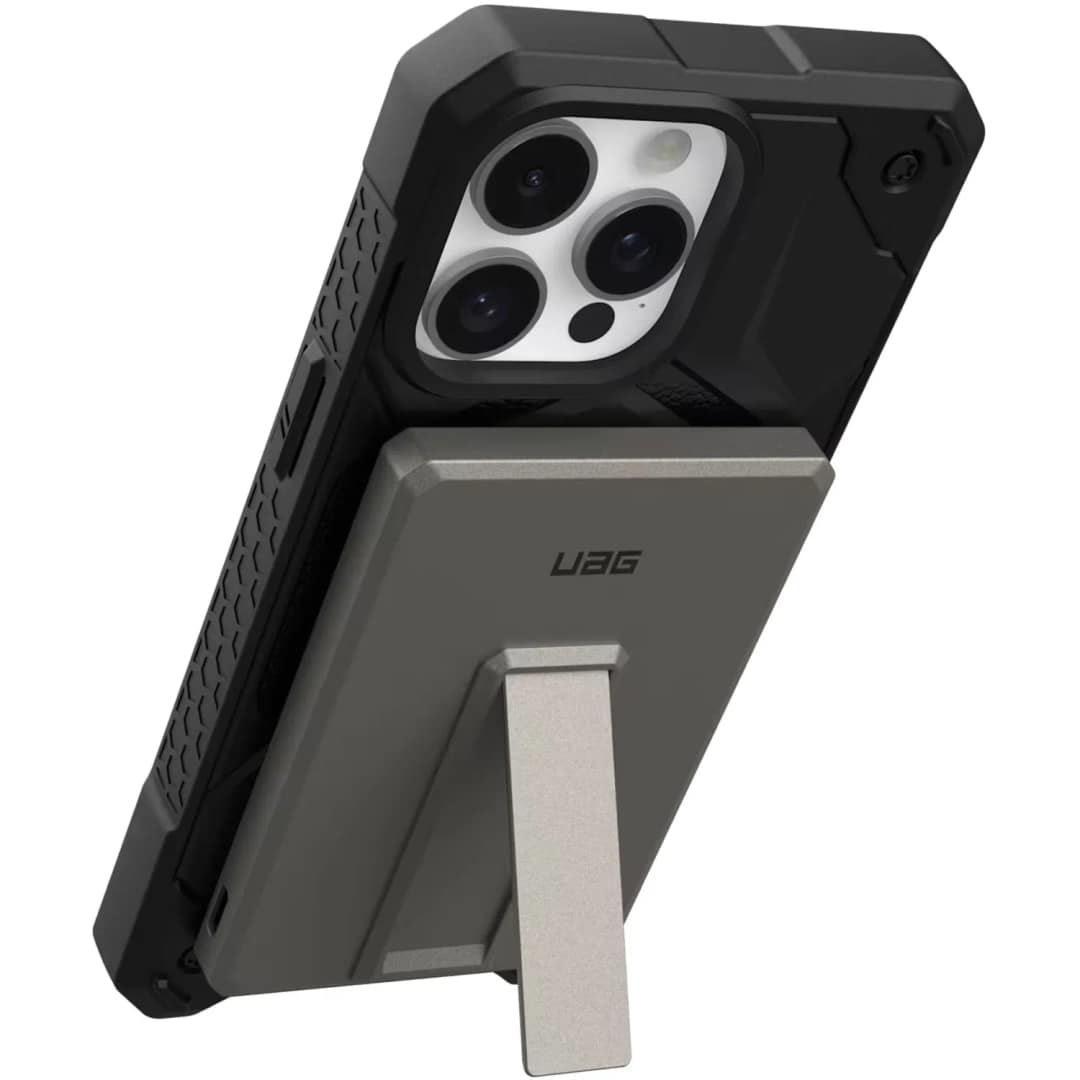 Внешний аккумулятор UAG SRGE Slim 5K Power Bank With Stand 5000mAh, Titanium — фото 8