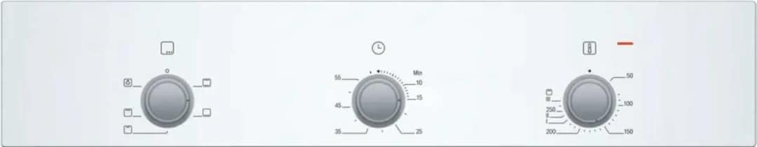 Электрический духовой шкаф Bosch Serie 2 HBF011BV1T, White — фото 4