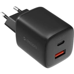 Сетевое зарядное устройство Deppa 45W USB-C USB-A Black — фото 1