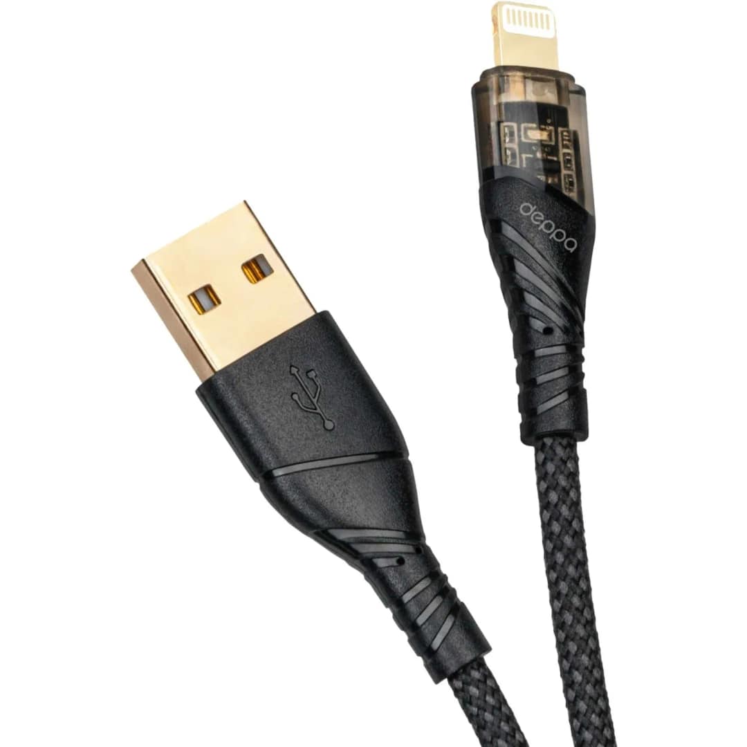 Кабель Deppa USB-A Lightning 1m Black — фото 3