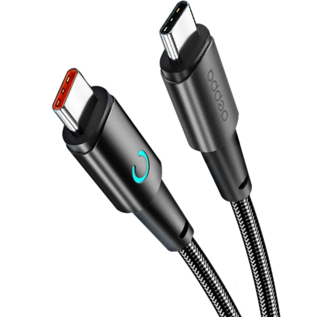 Кабель Deppa USB-C USB-C 1 5m Black — фото 2