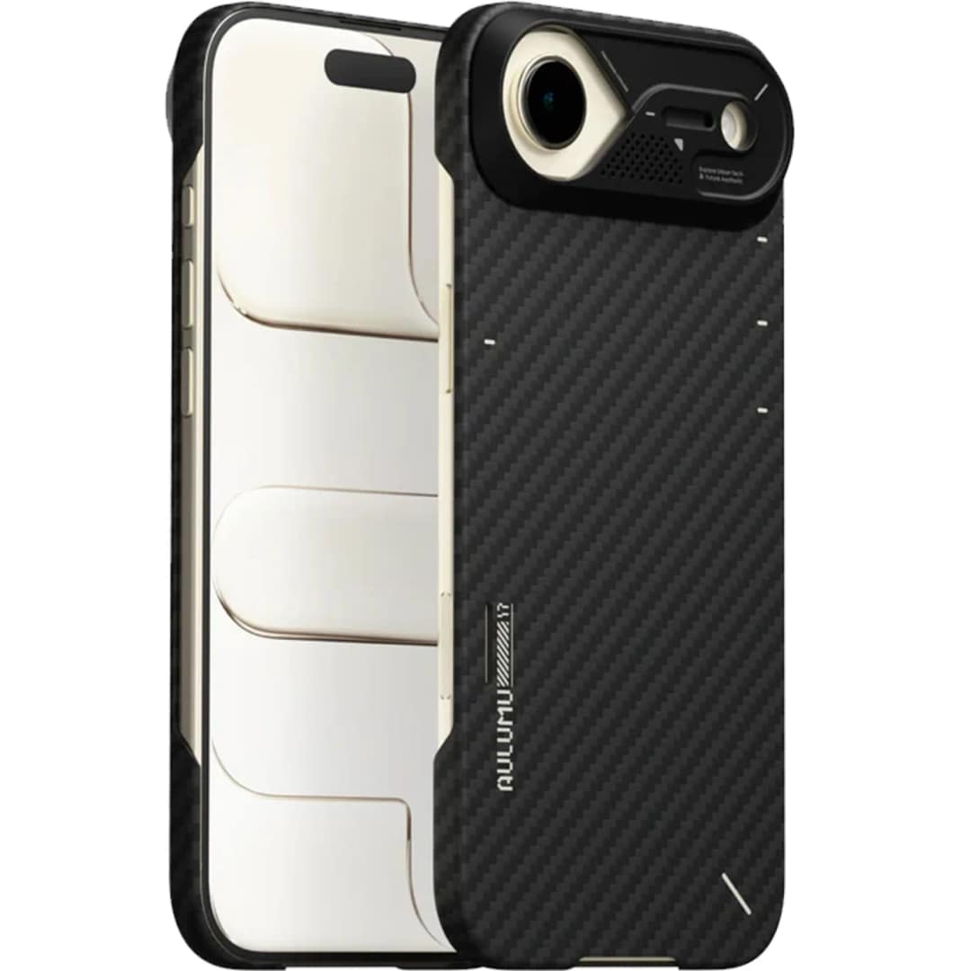 Чехол Aulumu A17 Aramid Fiber Case with MagSafe для iPhone Air Black — фото 3