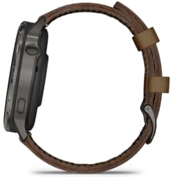 Смарт-часы Garmin Venu 4 45mm Slate Bezel With Black Silicone Band And Brown Leather Band — фото 2