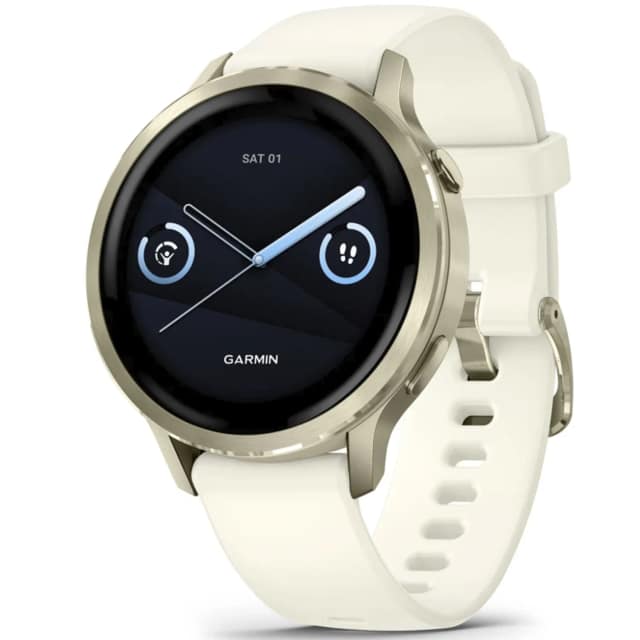 Смарт-часы Garmin Venu 4 41mm Lunar Gold Bezel With Bone Silicone Band