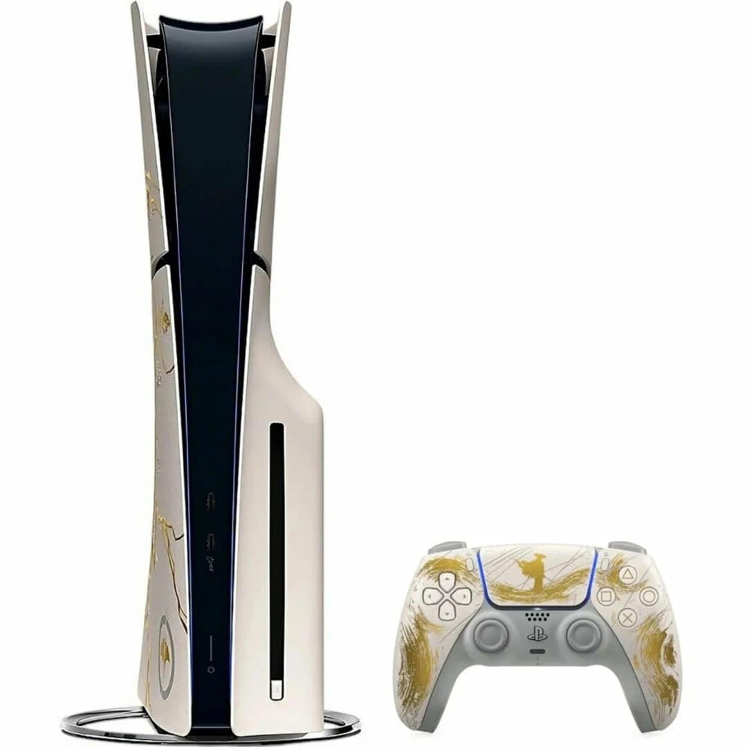 Игровая приставка Sony PlayStation 5 Slim Ghost of Yotei Gold Limited Edition — фото 2