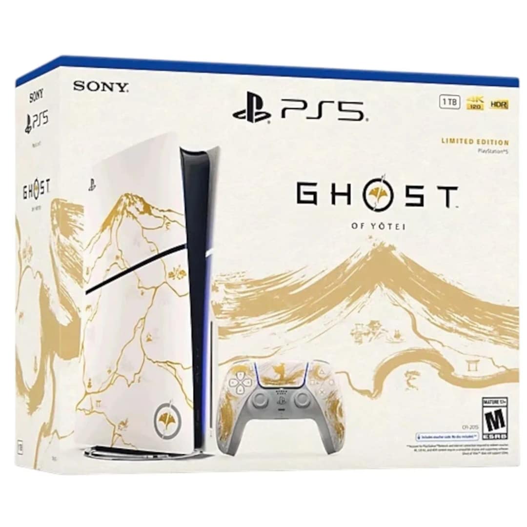 Игровая приставка Sony PlayStation 5 Slim Ghost of Yotei Gold Limited Edition — фото 3