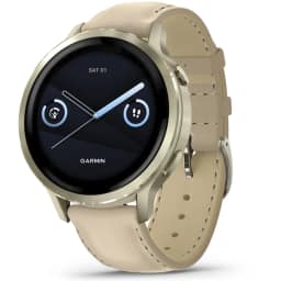 Смарт-часы Garmin Venu 4 41mm Lunar Gold with Bone Silicone Band and Light Sand Leather Band — фото 1
