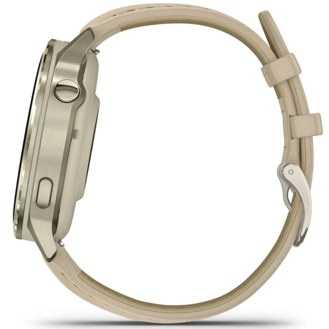 Смарт-часы Garmin Venu 4 41mm Lunar Gold with Bone Silicone Band and Light Sand Leather Band — фото 2