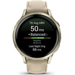 Смарт-часы Garmin Venu 4 41mm Lunar Gold with Bone Silicone Band and Light Sand Leather Band — фото 6