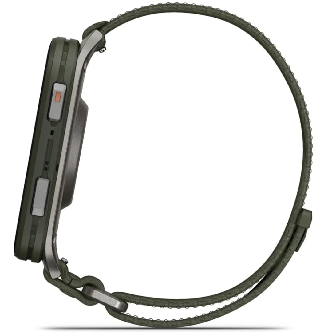 Смарт-часы Garmin Venu X1 with Titanium Caseback and ComfortFit Nylon Band, Moss — фото 2