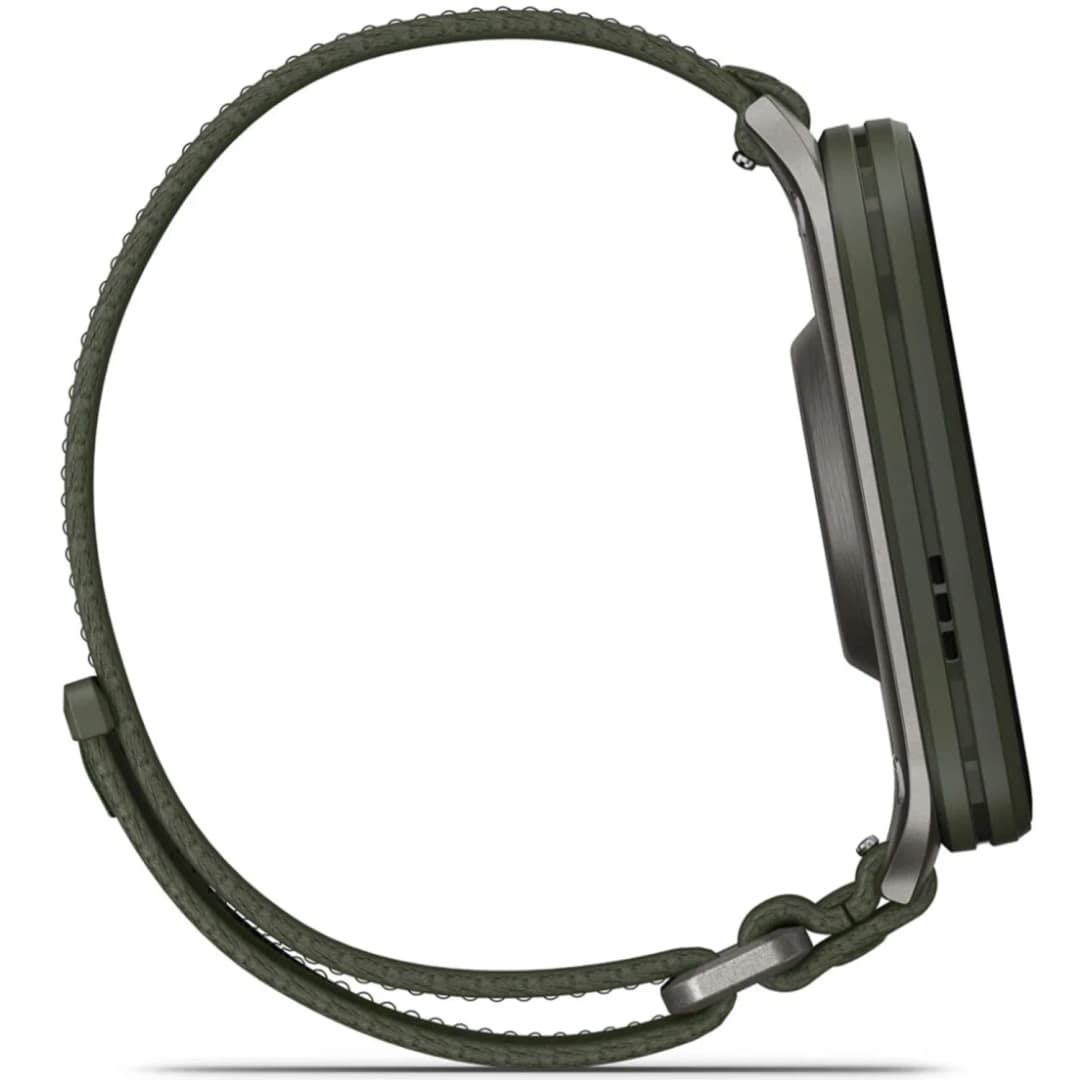 Смарт-часы Garmin Venu X1 with Titanium Caseback and ComfortFit Nylon Band, Moss — фото 5