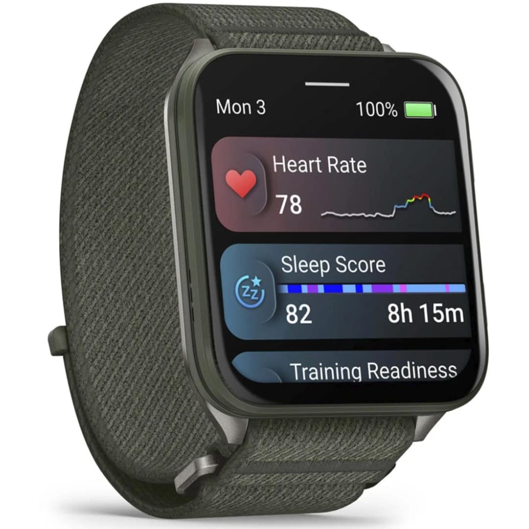 Смарт-часы Garmin Venu X1 with Titanium Caseback and ComfortFit Nylon Band, Moss — фото 6