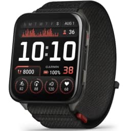 Смарт-часы Garmin Venu X1 with Slate Titanium Caseback and ComfortFit Nylon Band, Black — фото 1
