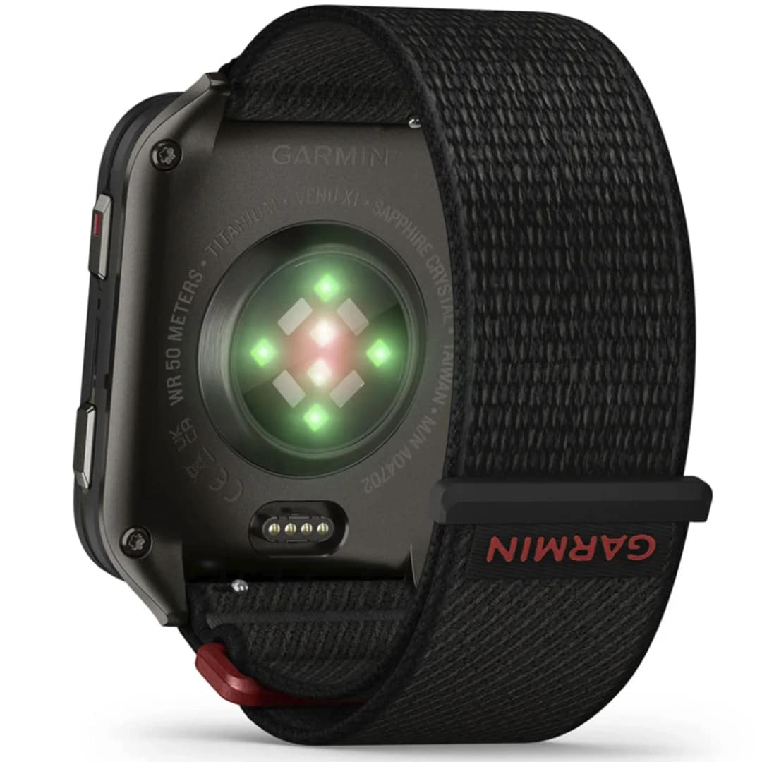 Смарт-часы Garmin Venu X1 with Slate Titanium Caseback and ComfortFit Nylon Band, Black — фото 5
