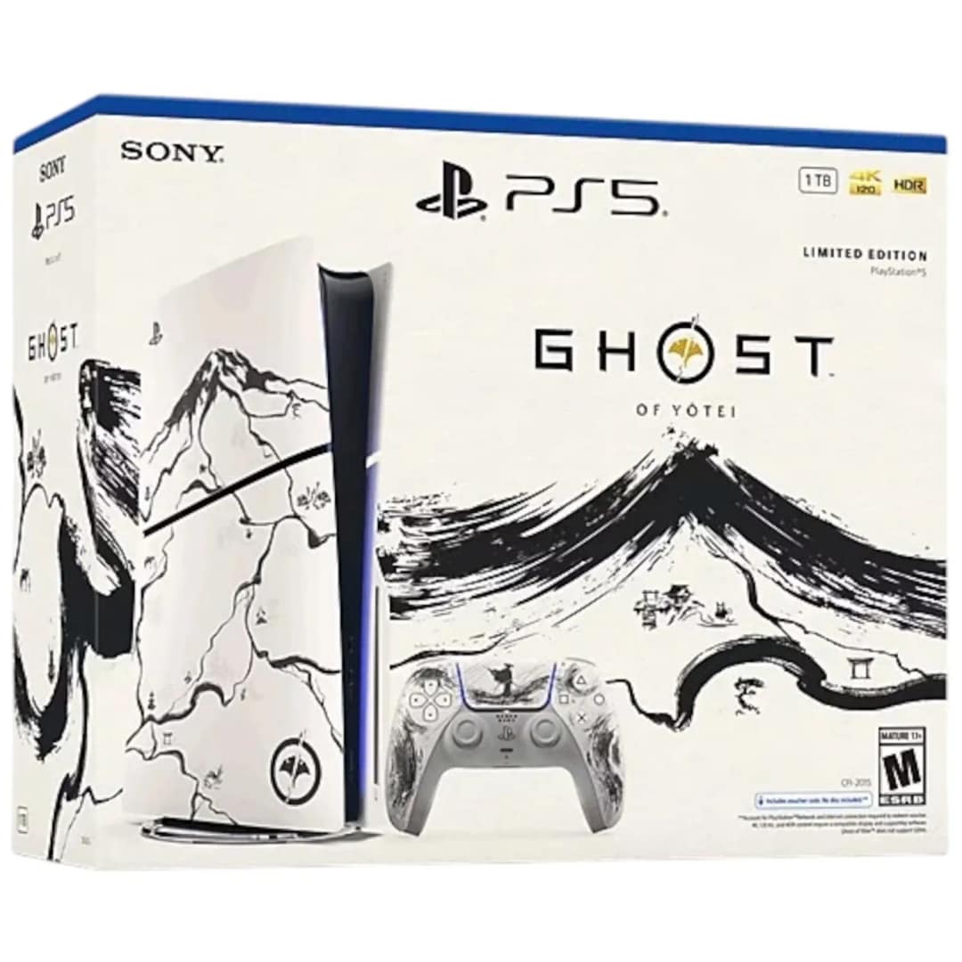 Игровая приставка Sony PlayStation 5 Slim Ghost of Yotei Black Limited Edition — фото 2