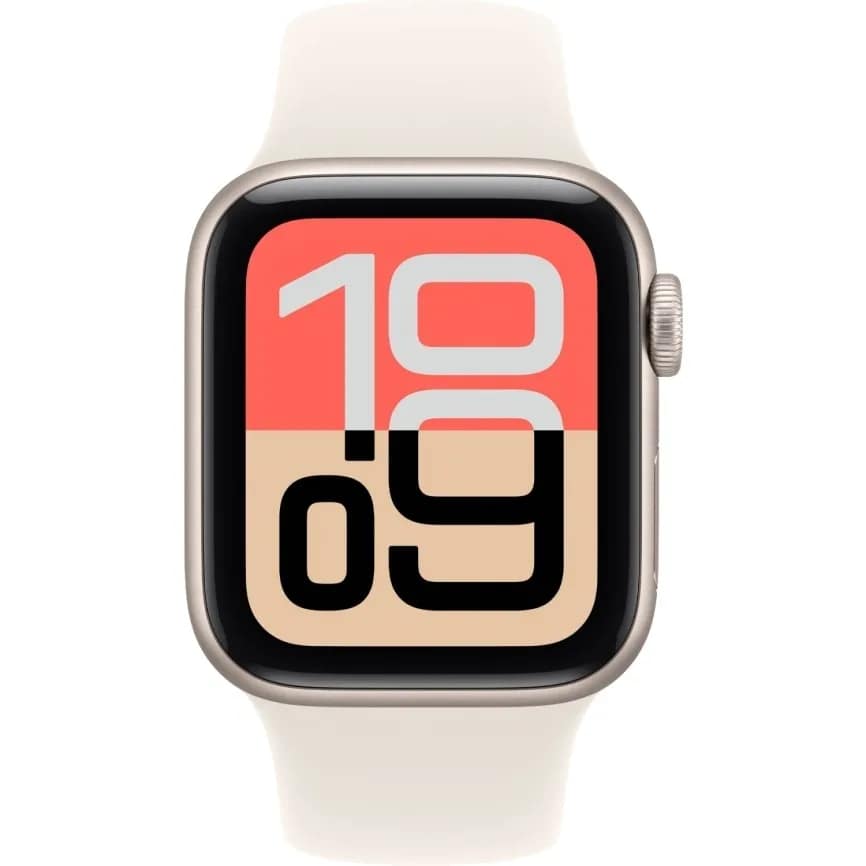 Смарт-часы Apple Watch SE 40mm Aluminum Sport Band M L, Starlight — фото 3