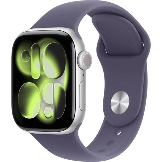 Смарт-часы Apple Watch Series 11 46mm Silver Aluminum Case with Purple Fog Sport Band M L