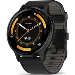 Умные часы Garmin Venu 3 45mm Slate with Leather Band — фото 1