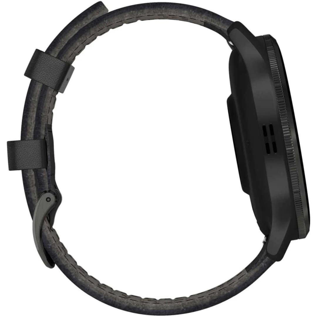 Умные часы Garmin Venu 3 45mm Slate with Leather Band — фото 2