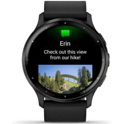 Умные часы Garmin Venu 3 45mm Slate with Leather Band — фото 3
