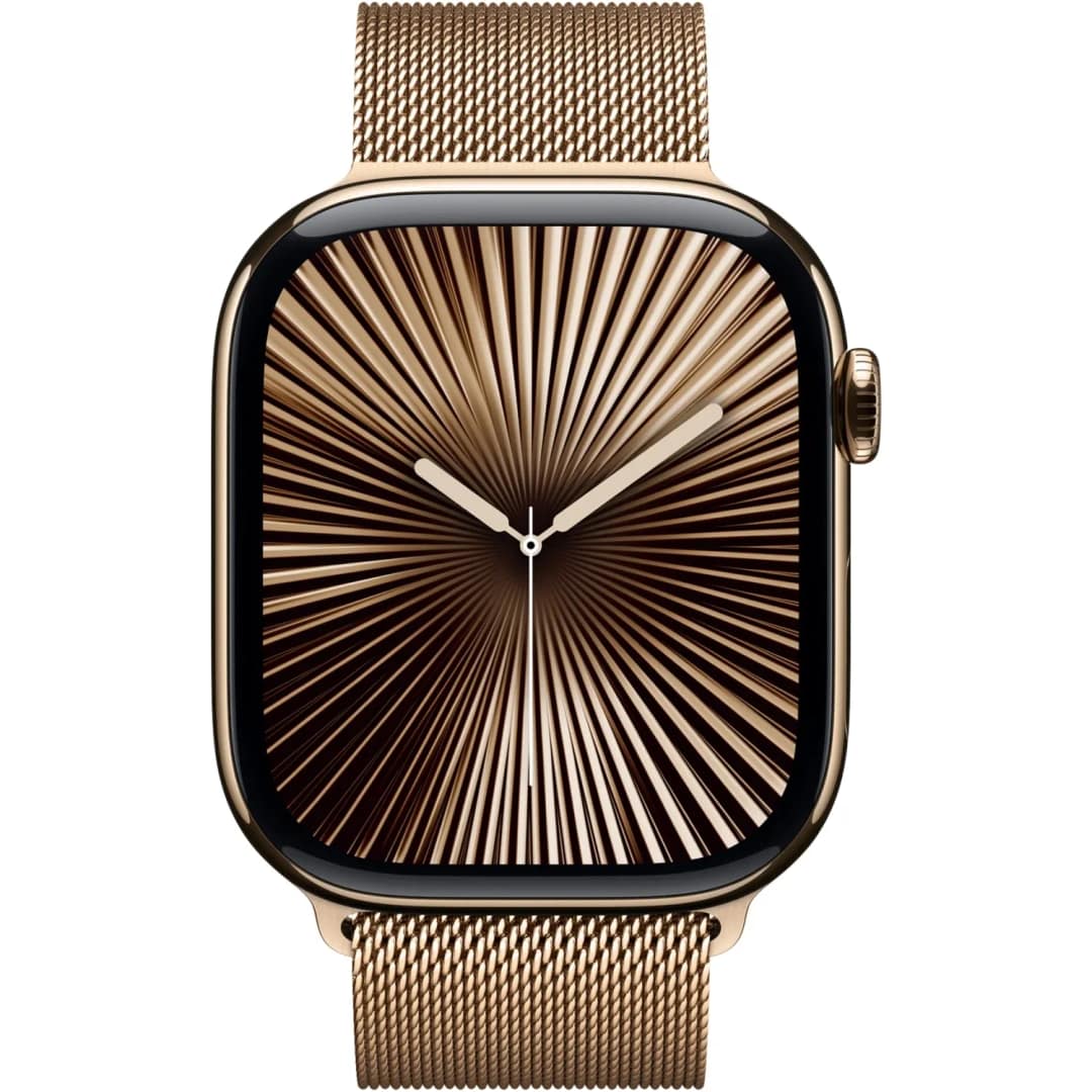 Ремешок Apple Watch 46mm Milanese Loop M L, Gold — фото 2