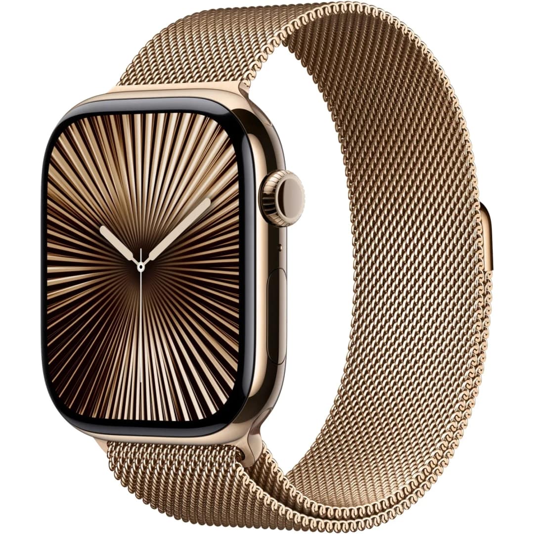 Ремешок Apple Watch 46mm Milanese Loop M L, Gold — фото 3