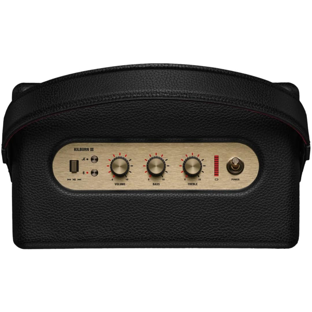 Портативная акустика Marshall Kilburn III, Black and Brass — фото 3