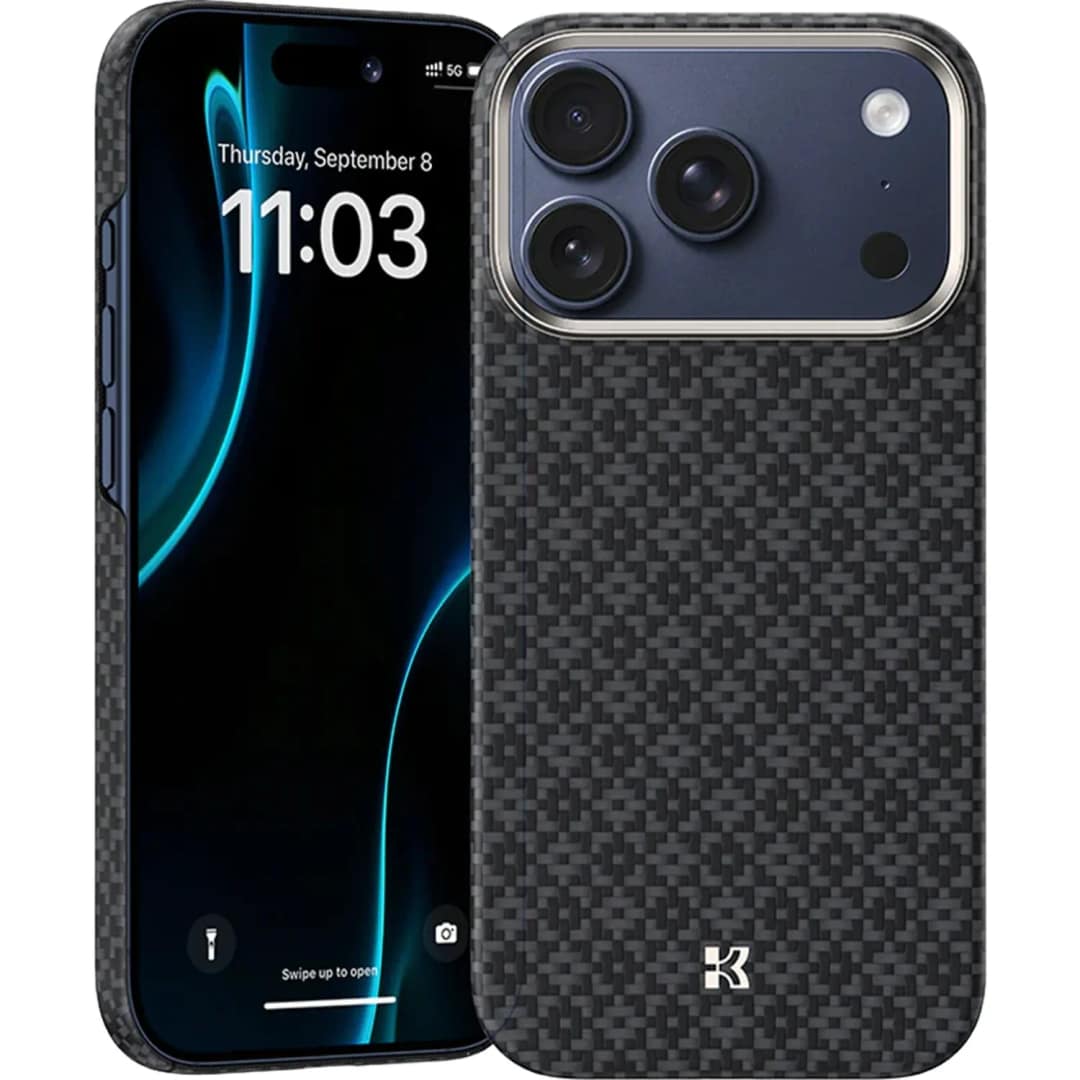 Чехол Benks ArmorGrid ArmorAir Case built with Kevlar для iPhone 17 Pro Max, Obsidian Black — фото 2
