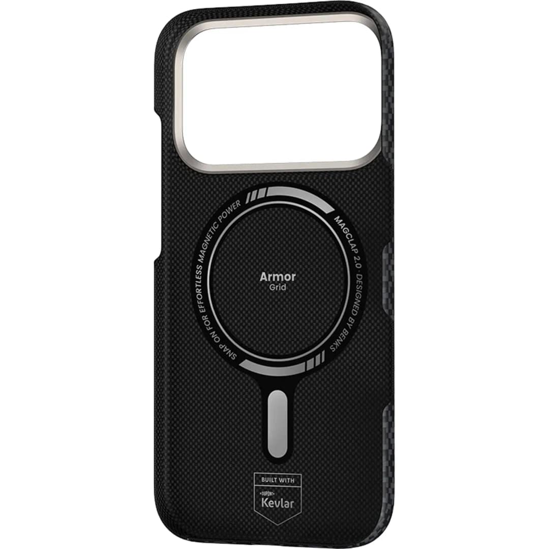 Чехол Benks ArmorGrid ArmorAir Case built with Kevlar для iPhone 17 Pro, Obsidian Black — фото 3