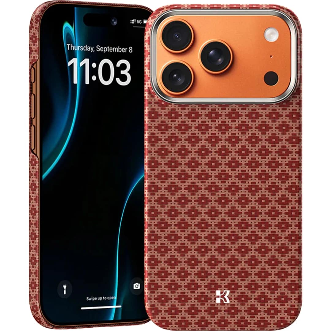 Чехол Benks ArmorGrid ArmorAir Case built with Kevlar для iPhone 17 Pro, Terra Orange — фото 2