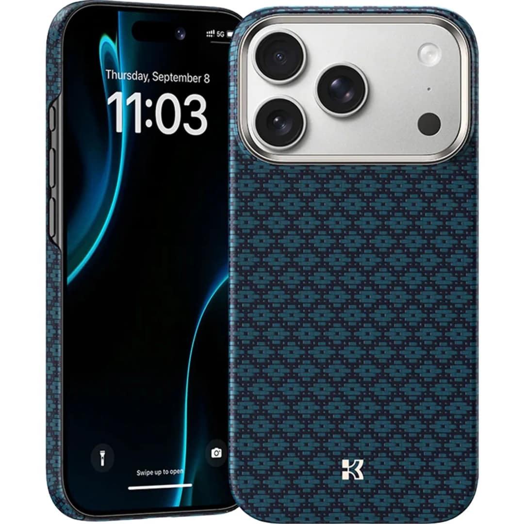 Чехол Benks ArmorGrid ArmorAir Case built with Kevlar для iPhone 17 Pro, Azure Blue — фото 2