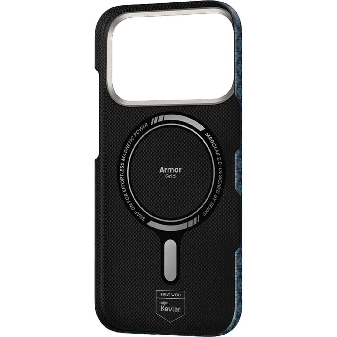 Чехол Benks ArmorGrid ArmorAir Case built with Kevlar для iPhone 17 Pro, Azure Blue — фото 3