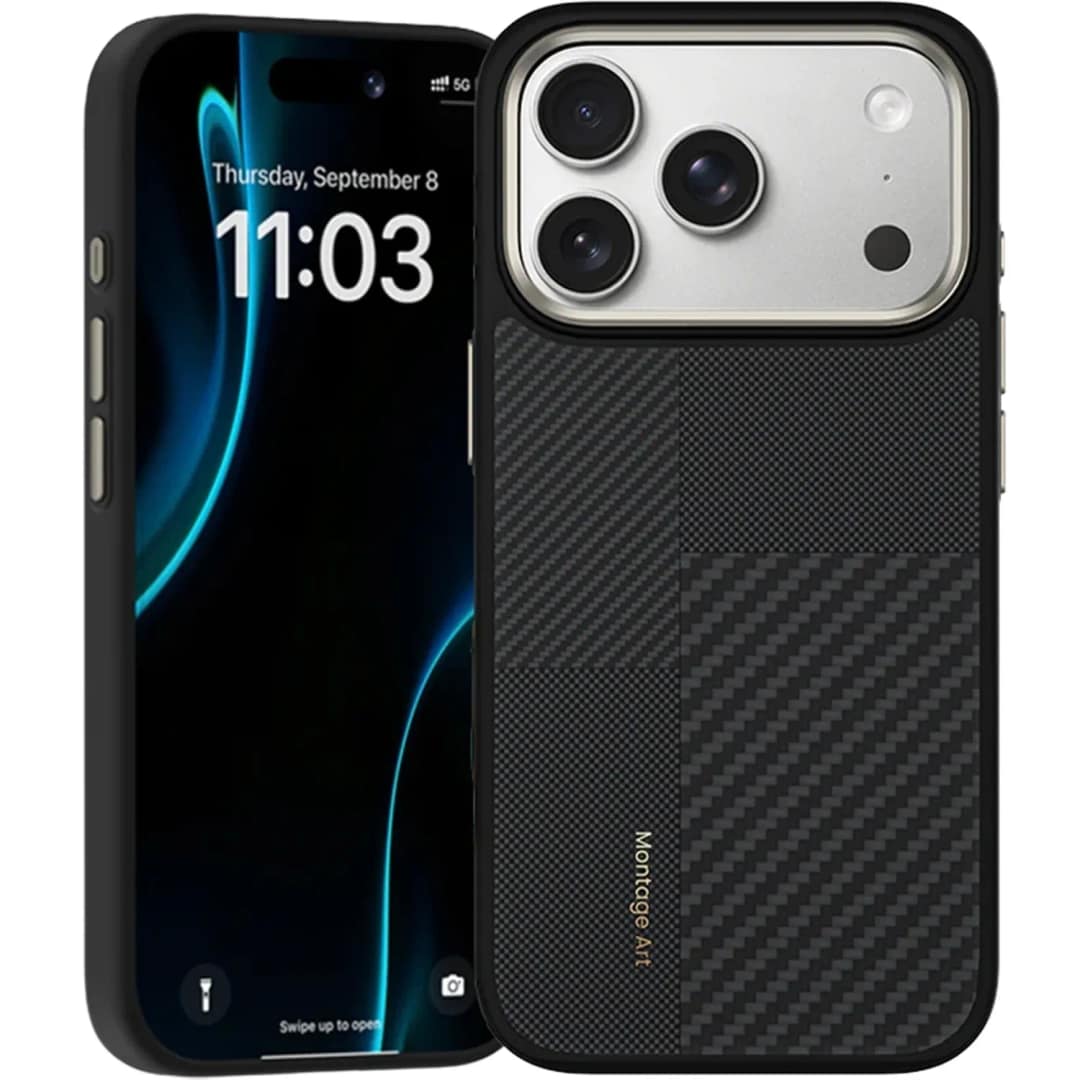 Чехол Benks Montage ArmorPro Case built with Kevlar для iPhone 17 Pro Black — фото 3