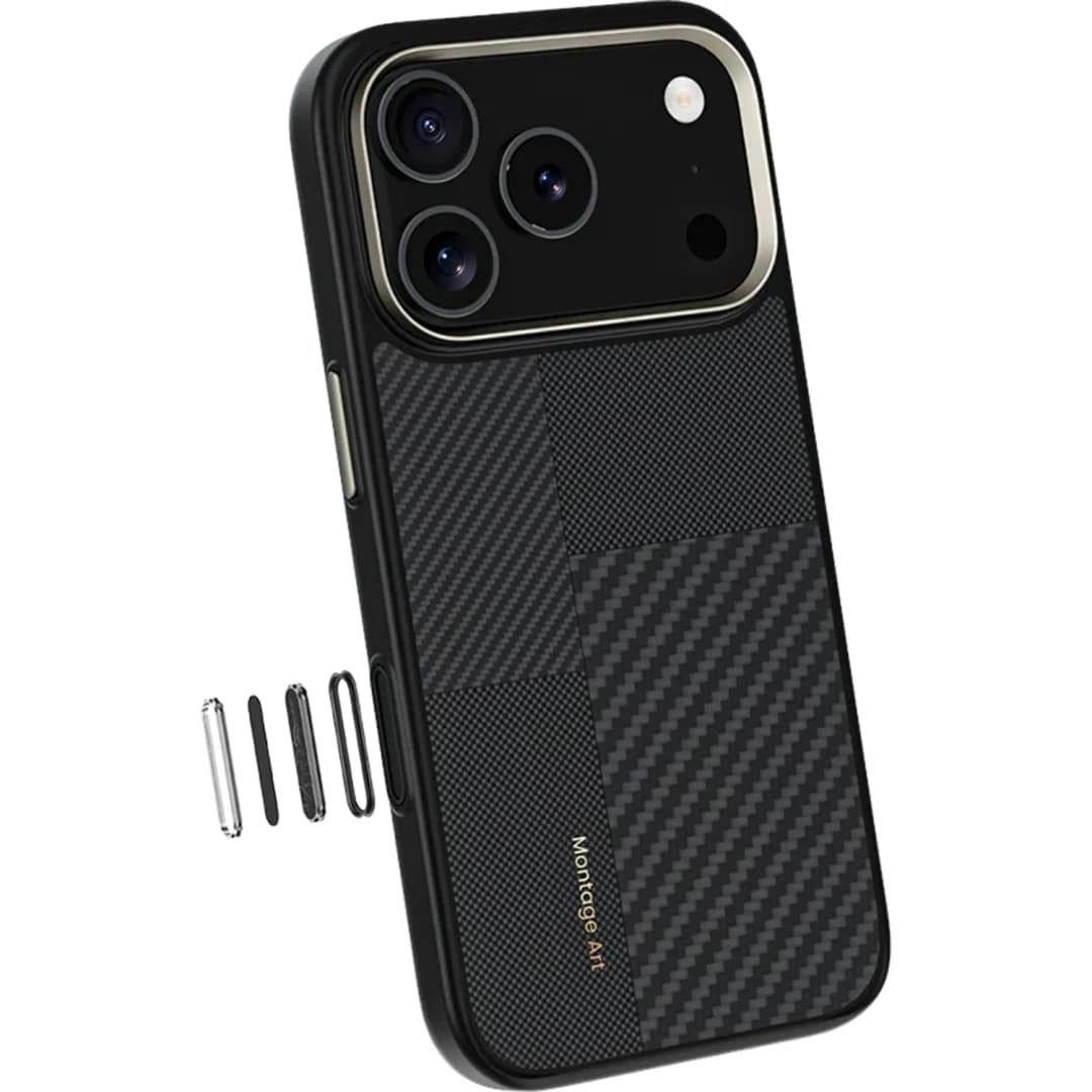 Чехол Benks Montage ArmorPro Case built with Kevlar для iPhone 17 Pro Black — фото 6