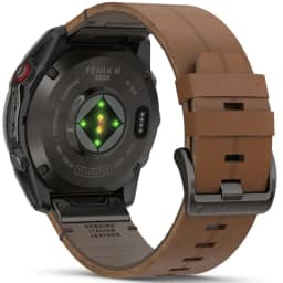 Смарт-часы Garmin Fenix 8 Pro 51mm Amoled Sapphire Lens Carbon Grey DLC Tinanium With Leather Band, Chestnut — фото 3
